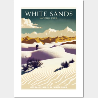 White Sands National Park Travel Poster Posters and Art